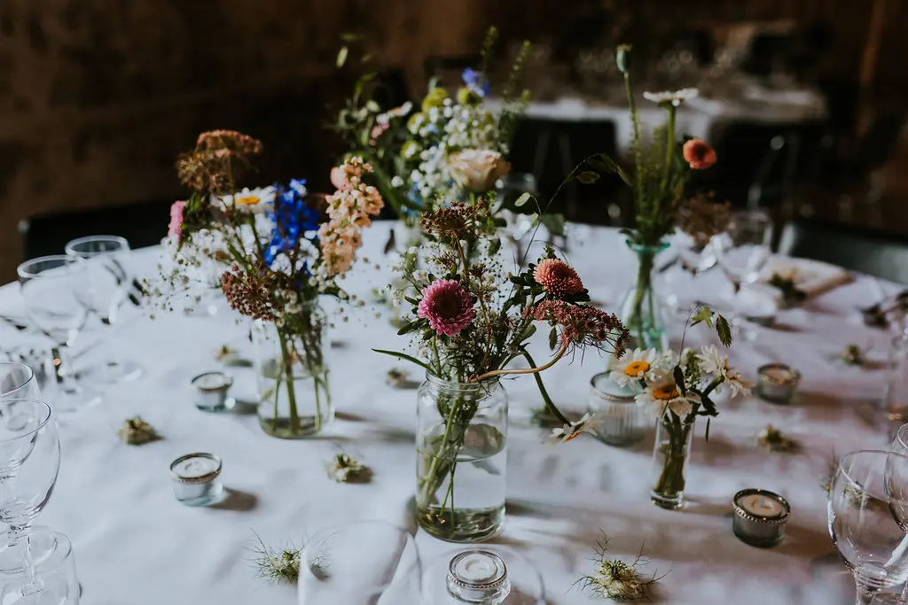 Smukke centerpieces: Giv jeres bryllupsmiddag en icebreaker 2 AmalieChristian Reception CopenhagenWedding201627of145