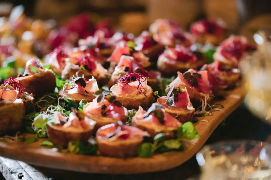 tapas til bryllupsreception