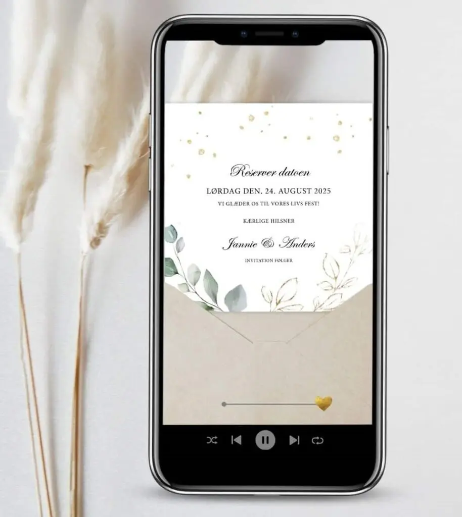 Cloud Celebration x Bryllupsbloggen: Bryllupsinvitationer 2025 7 digital save the date