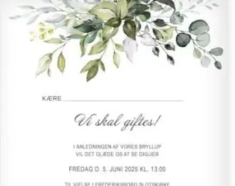Cloud Celebration x Bryllupsbloggen: Bryllupsinvitationer 2025 15 invitation kaere