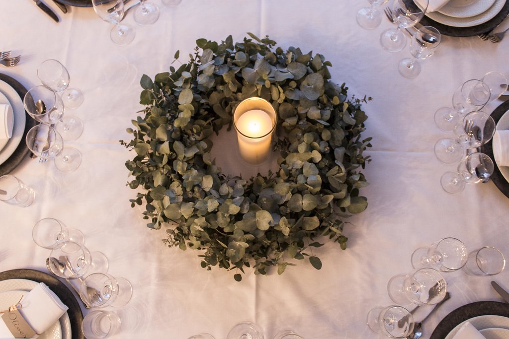 Blomsterkrans til bryllup