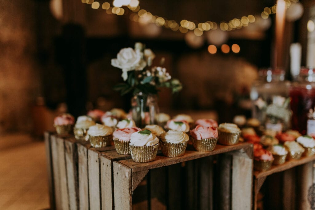 Cupcakes og trækasser