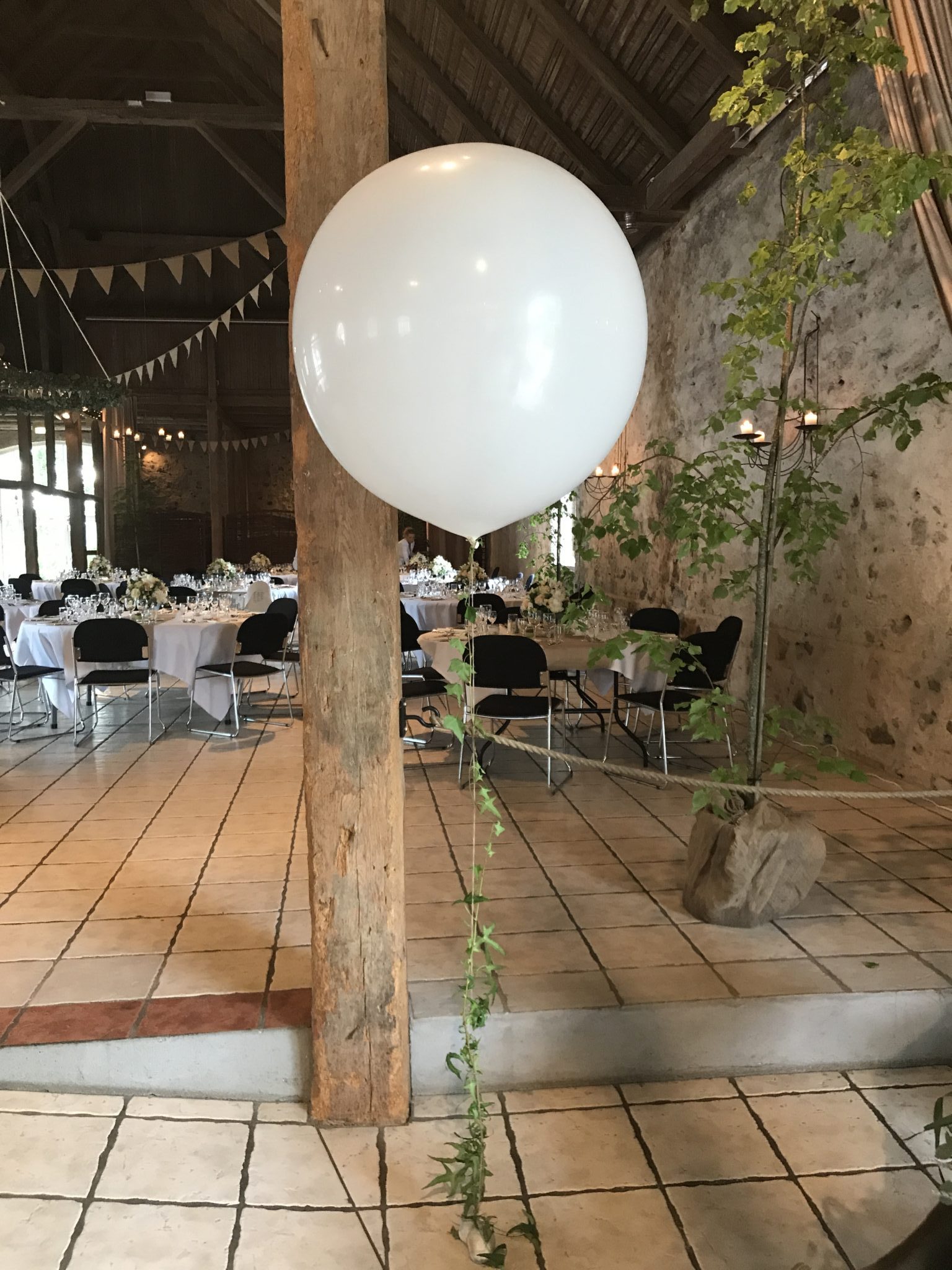 Kæmpeballon til bryllup