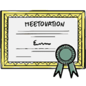 Illustration af certifikatet Meetovation