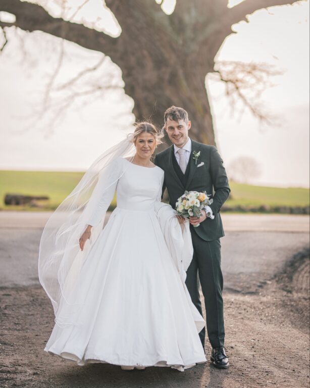 brudepar ved egetræet sonnerupgaard gods